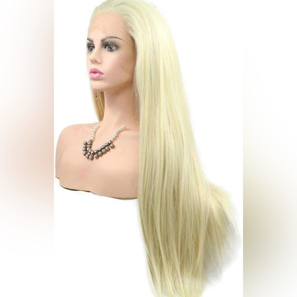 24” BLONDE  STRAIGHT LACEFRONT WIG *NEW* - Picture 3 of 5